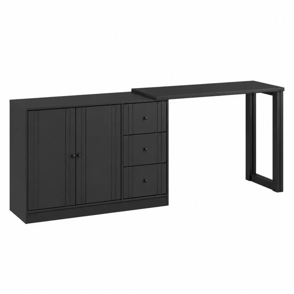 Consolle espandibile in MDF Nero